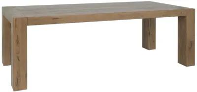 Kingston 89" Reclaimed Oak Wood Transitional Dining Table in Natural Tone