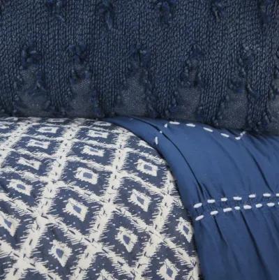 Gemma Medallion NavyStandard Sham