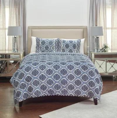 Gemma Medallion NavyStandard Sham