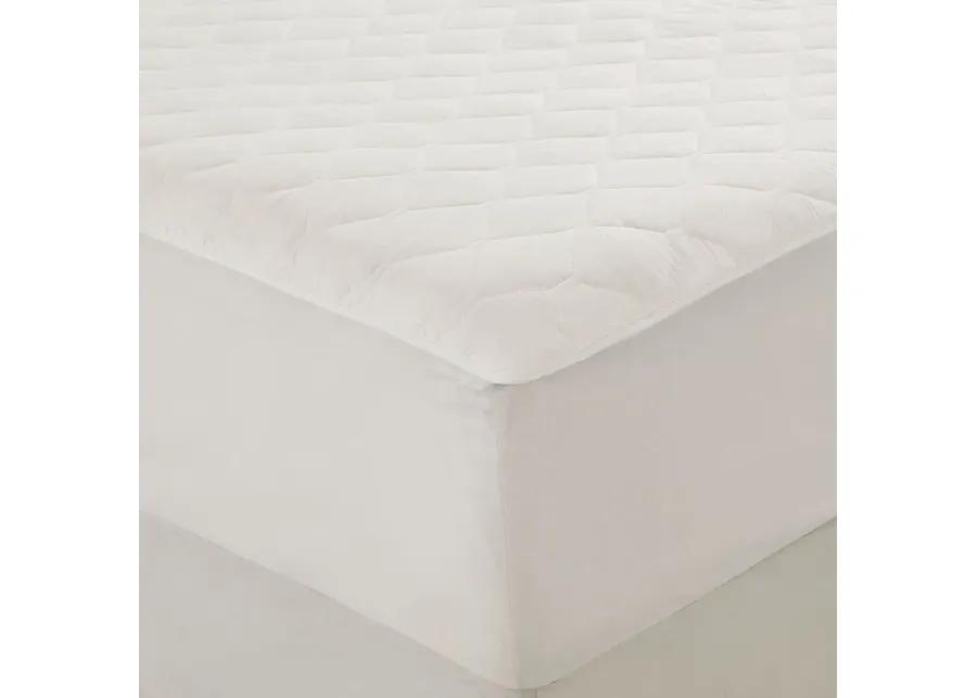 Beautyrest Cotton White Cotton Deep Pocket Heated Mattress Pad-20 Heat Settings