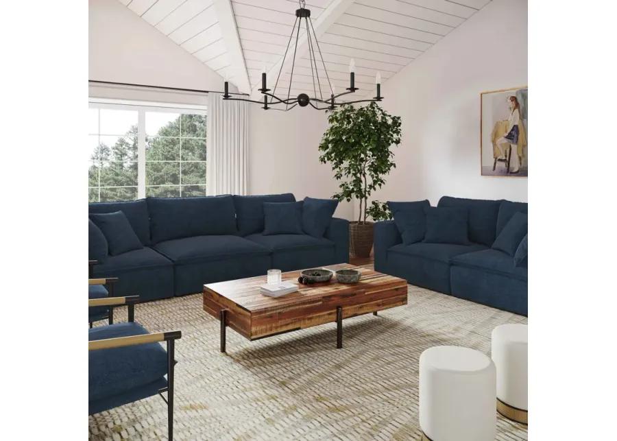 Cali Navy Modular Loveseat