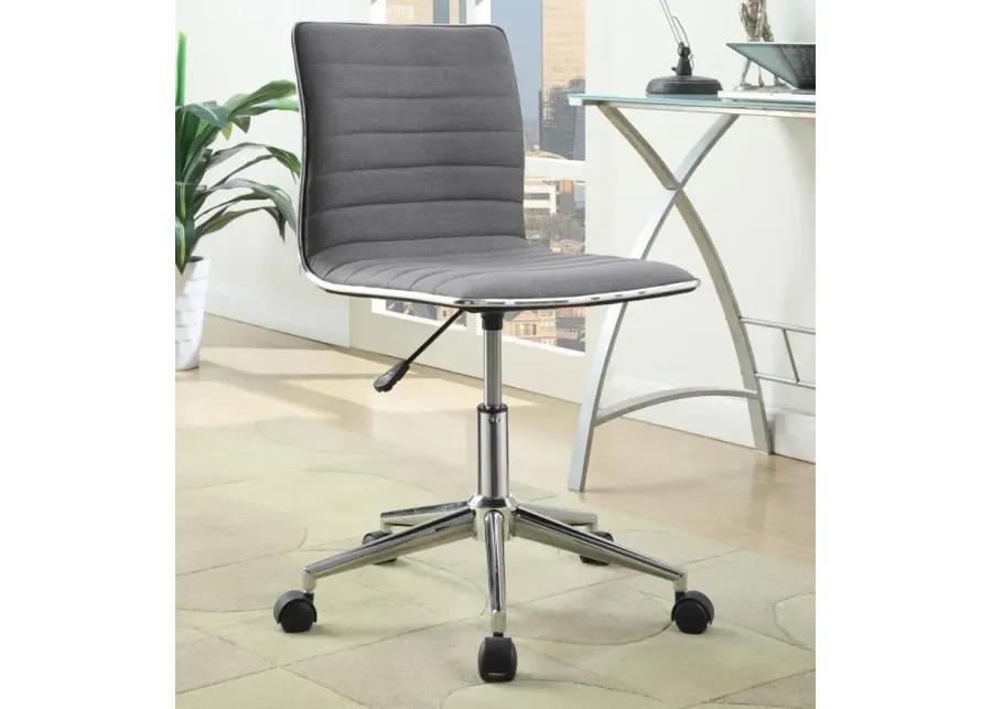 Chryses Adjustable Height Office Chair Grey and Chrome