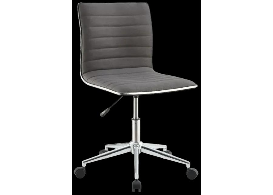 Chryses Adjustable Height Office Chair Grey and Chrome