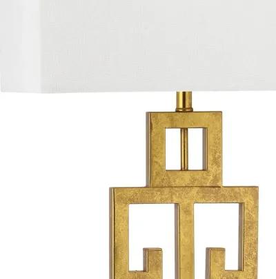 Greek Key Table Lamps - Set of 2