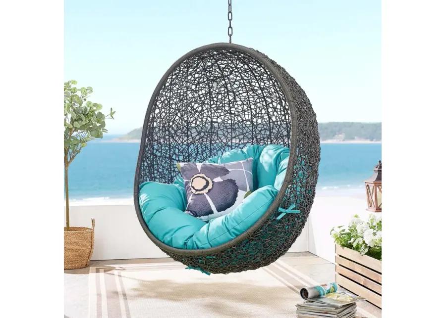 Hide Outdoor Patio Swing Chair With Stand