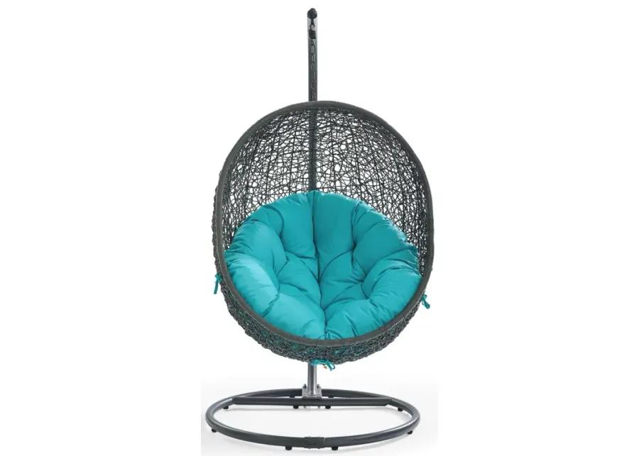 Hide Outdoor Patio Swing Chair With Stand