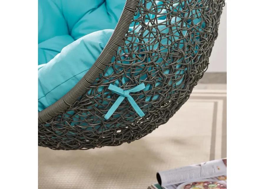 Hide Outdoor Patio Swing Chair With Stand