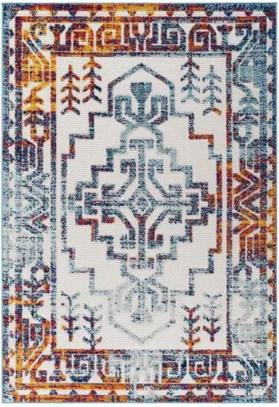 Reflect Nyssa Distressed Geometric Southwestern Aztec 5x8 Indoor/Outdoor Area Rug