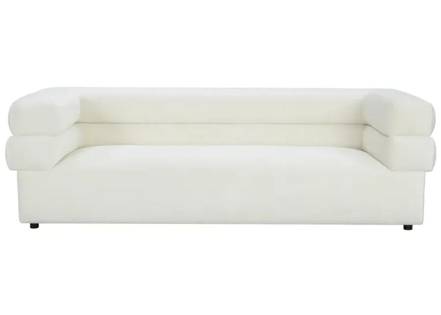 Elsa Cream Velvet Sofa by Inspire Me! Home D�cor