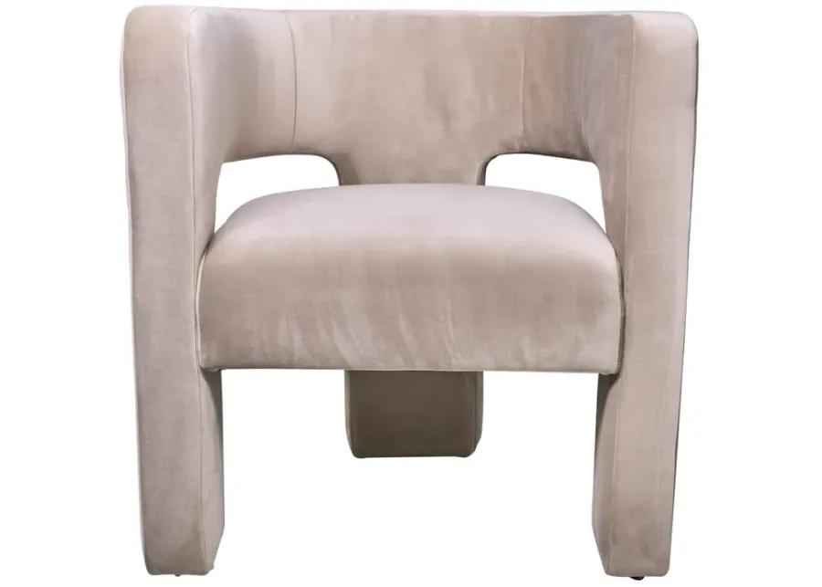 Round Back Chair - Tan