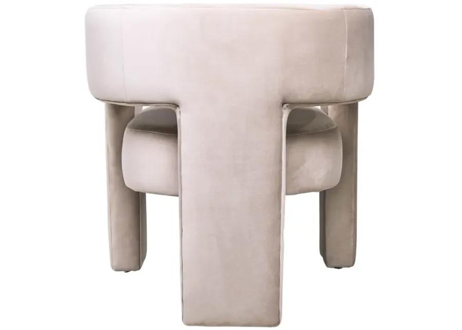 Round Back Chair - Tan