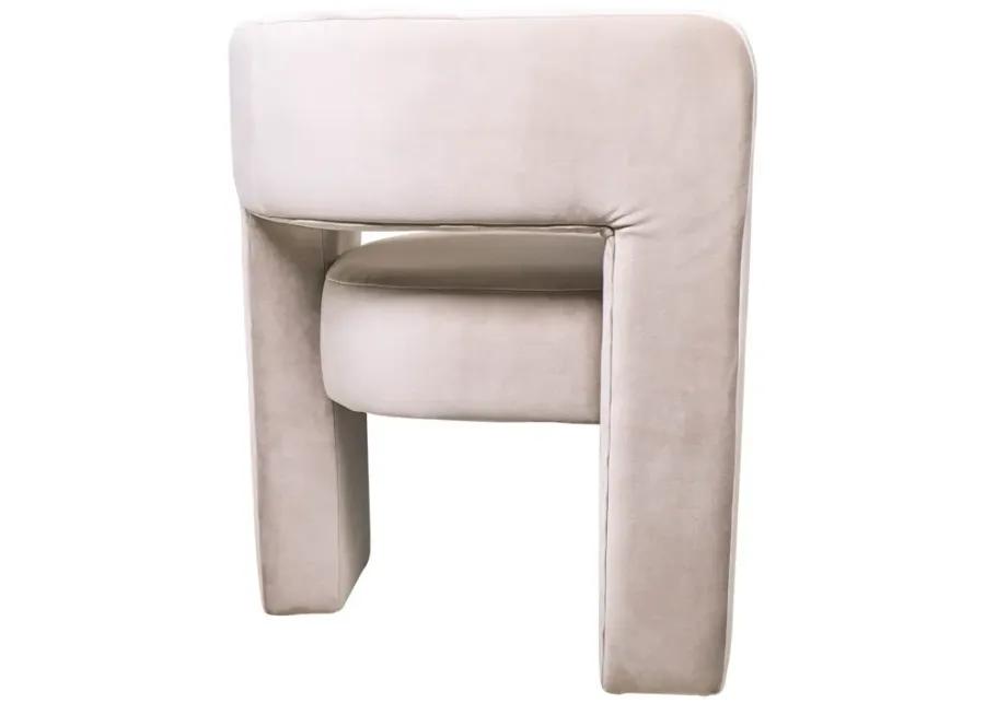 Round Back Chair - Tan