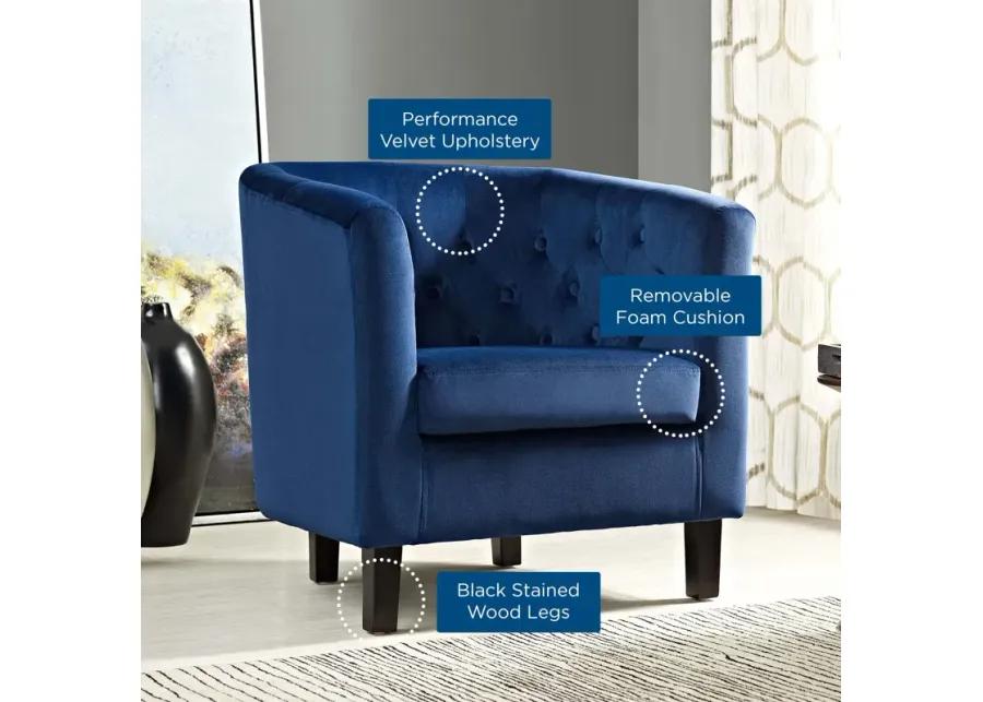 Prospect Performance Velvet Armchair