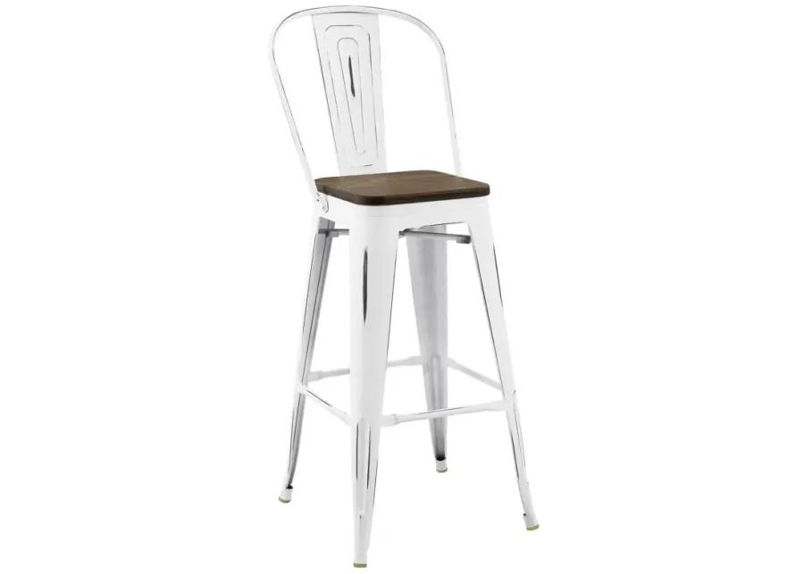 Promenade Bar Stool Metal Set of 4