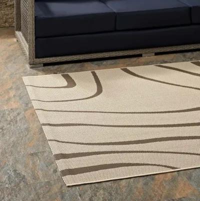 Surge Swirl Abstract 5x8 Indoor and Outdoor Area Rug