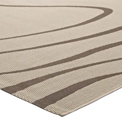 Surge Swirl Abstract 5x8 Indoor and Outdoor Area Rug