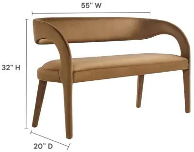 Pinnacle Performance Velvet Accent Bench