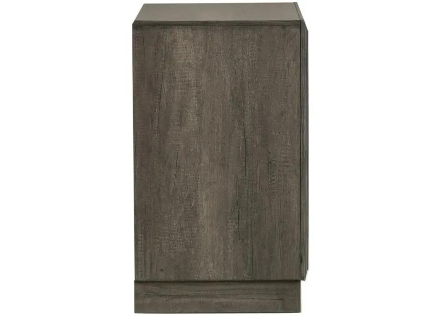 Janine 2-drawer Nightstand Grey