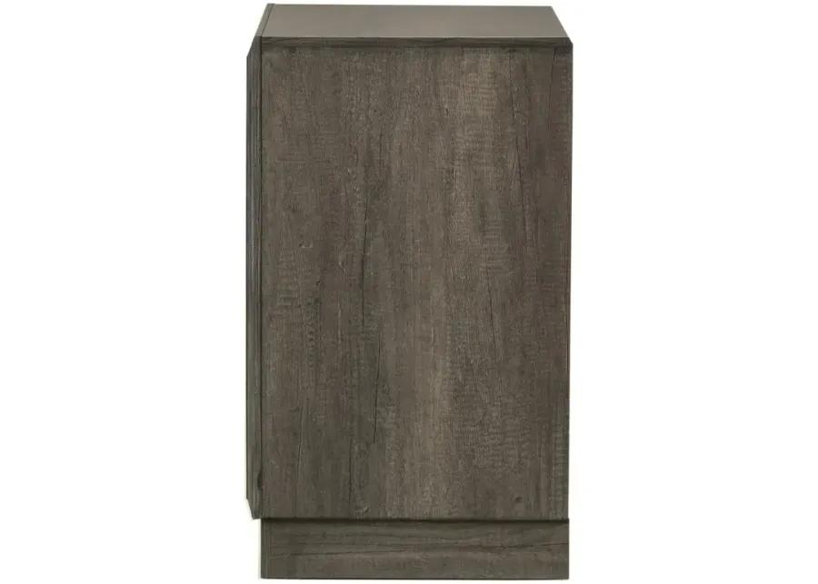 Janine 2-drawer Nightstand Grey