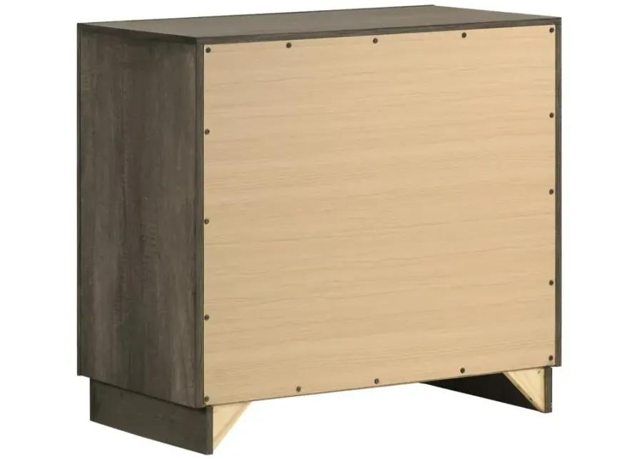 Janine 2-drawer Nightstand Grey