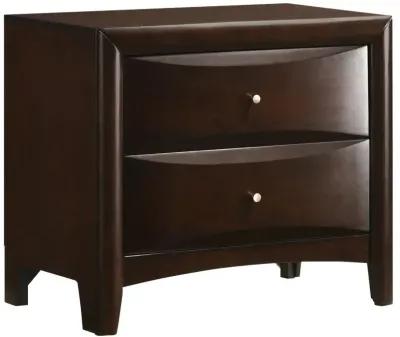 Phoenix 2-drawer Nightstand Deep Cappuccino