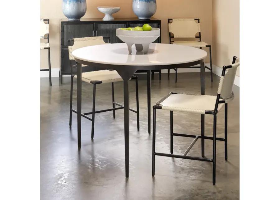 Dante Marble and Metal Dining Table