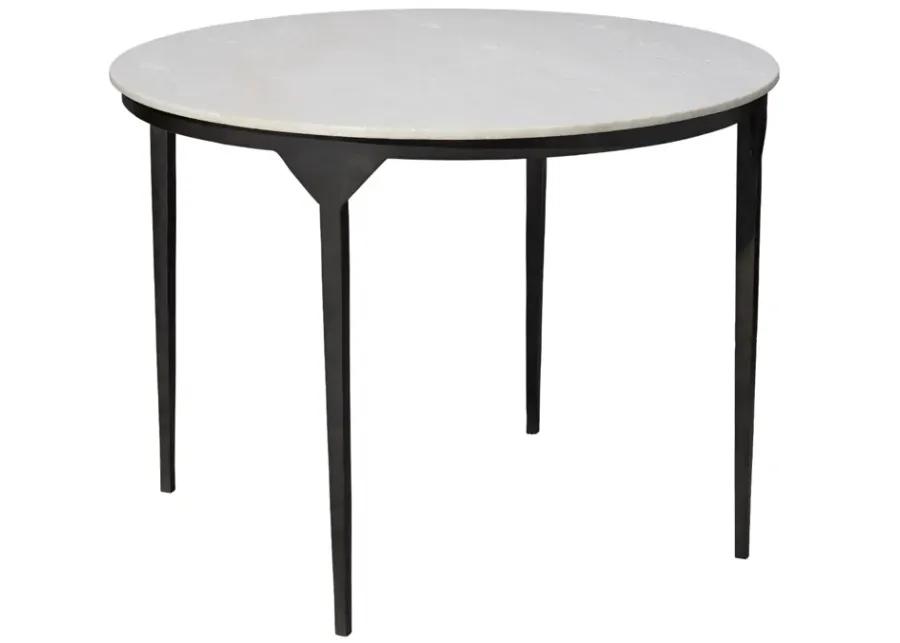 Dante Marble and Metal Dining Table