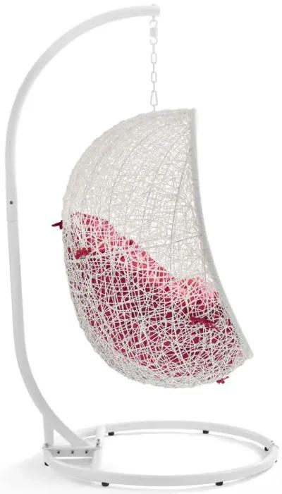 Hide Outdoor Patio Swing Chair With Stand