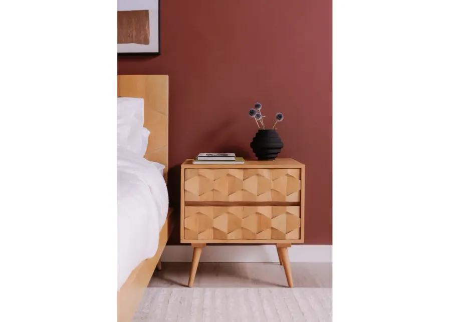 O2 TWO DRAWER NIGHTSTAND