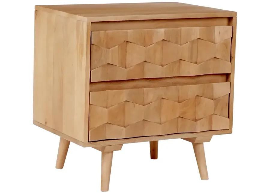 O2 TWO DRAWER NIGHTSTAND