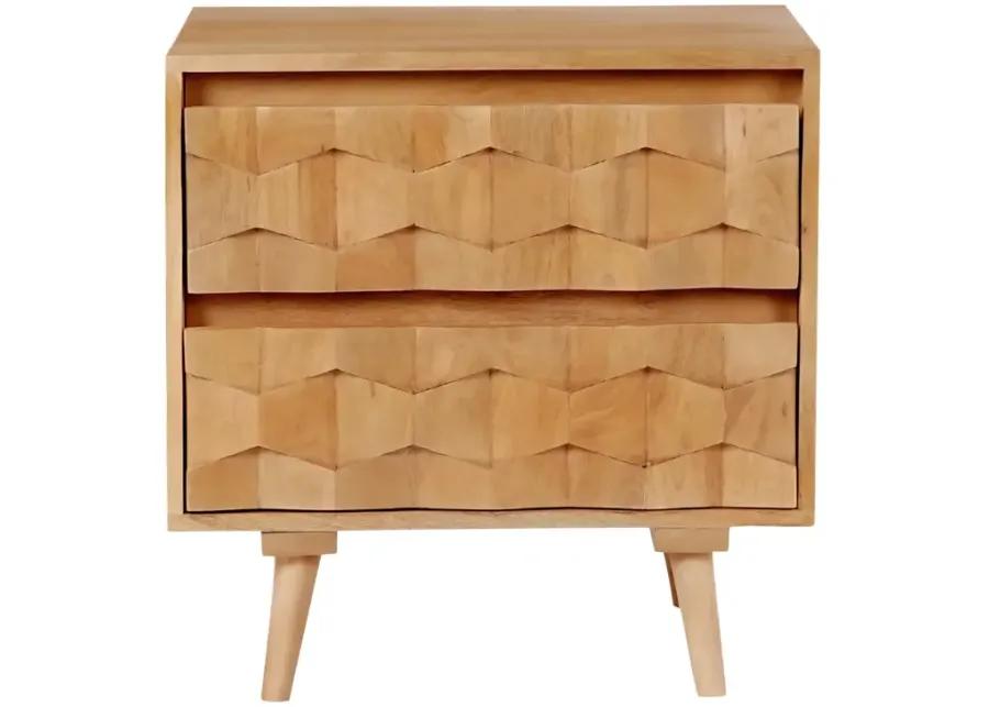 O2 TWO DRAWER NIGHTSTAND