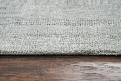 Fifth Avenue Gray Squares Wool 5' x 8' Rectangle Rug