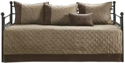 Madison Park Boone Brown 6 Piece Reversible Daybed Cover Set