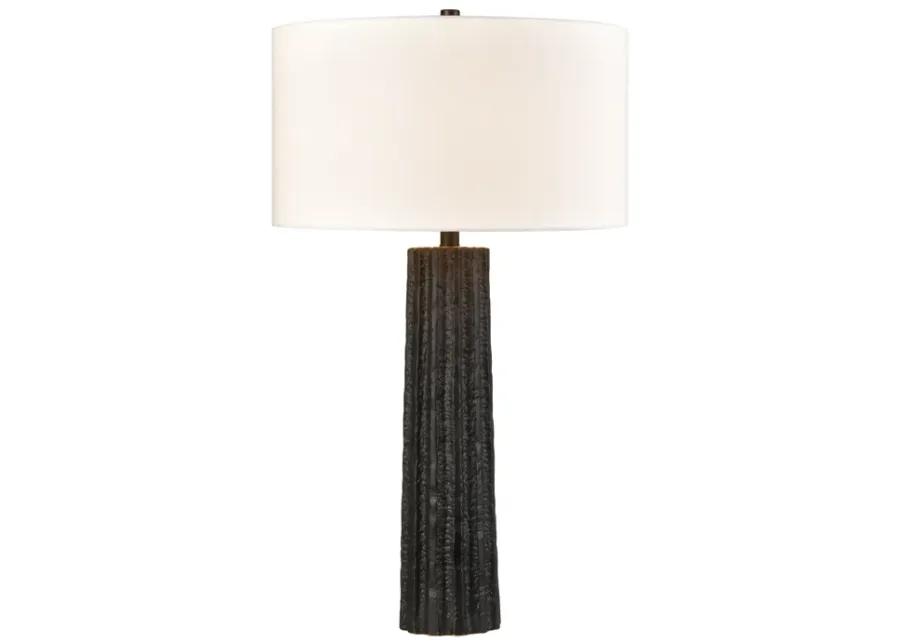 Albert 31'' High 1-Light Table Lamp - Black Glaze