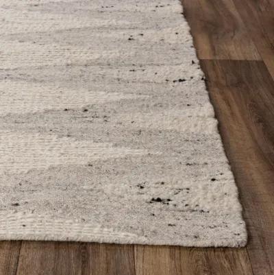 Nova Ivory  Hand Spun Wool/Cotton 5' x 7'6" Rectangle Rug