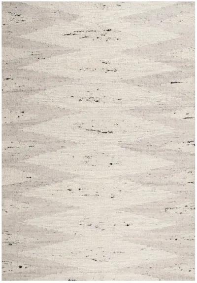 Nova Ivory  Hand Spun Wool/Cotton 5' x 7'6" Rectangle Rug