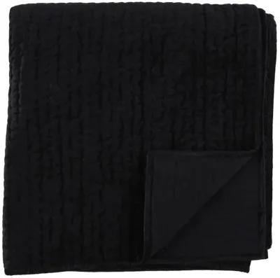 Bari Velvet Onyx Queen Quilt 92x96