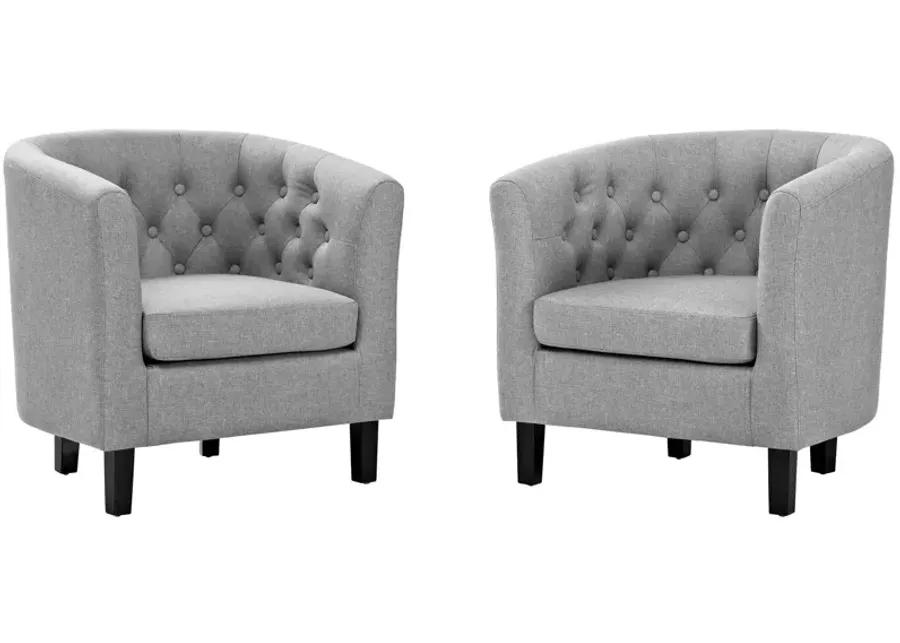 Prospect 2 Piece Upholstered Fabric Armchair Set