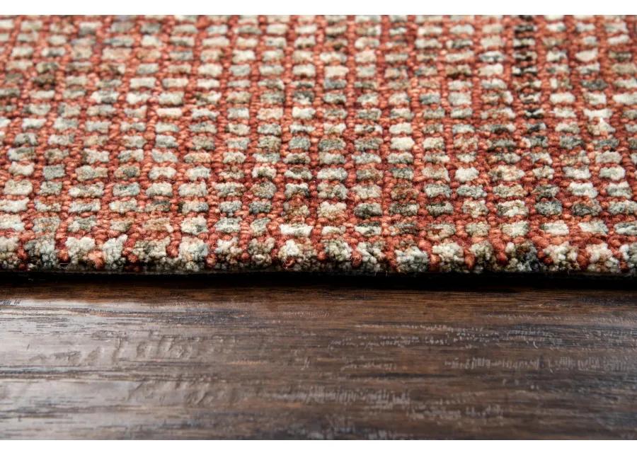 Talbot Red Tweed Wool 3' x 5' Rectangle Rug