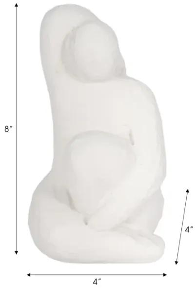 8" Raised Arm Posing Figure, White