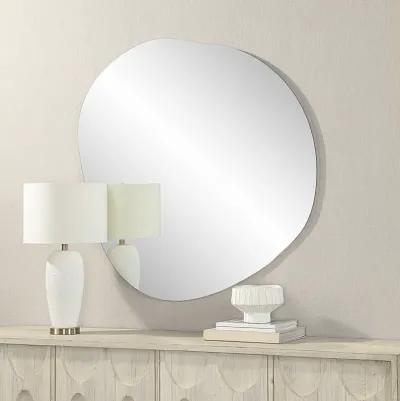 Lunaria 45" Tall Irregular Round Mirror