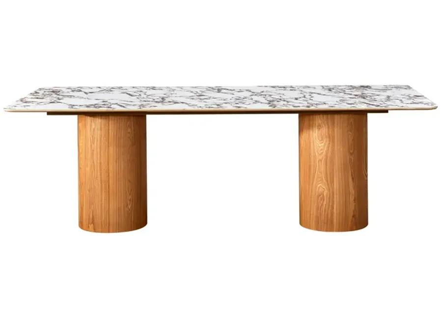 Tamara Marble Ceramic Rectangular Dining Table