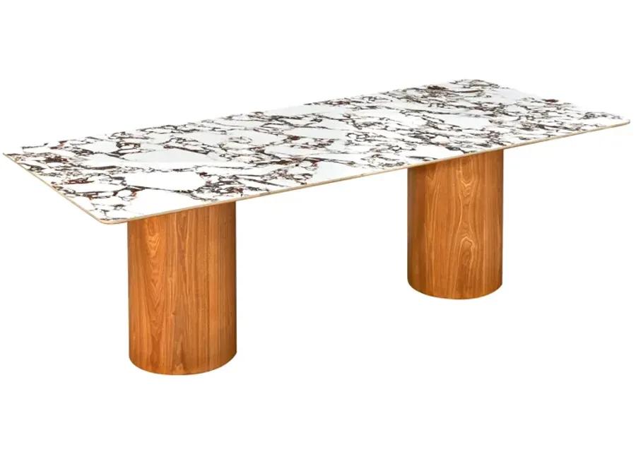 Tamara Marble Ceramic Rectangular Dining Table