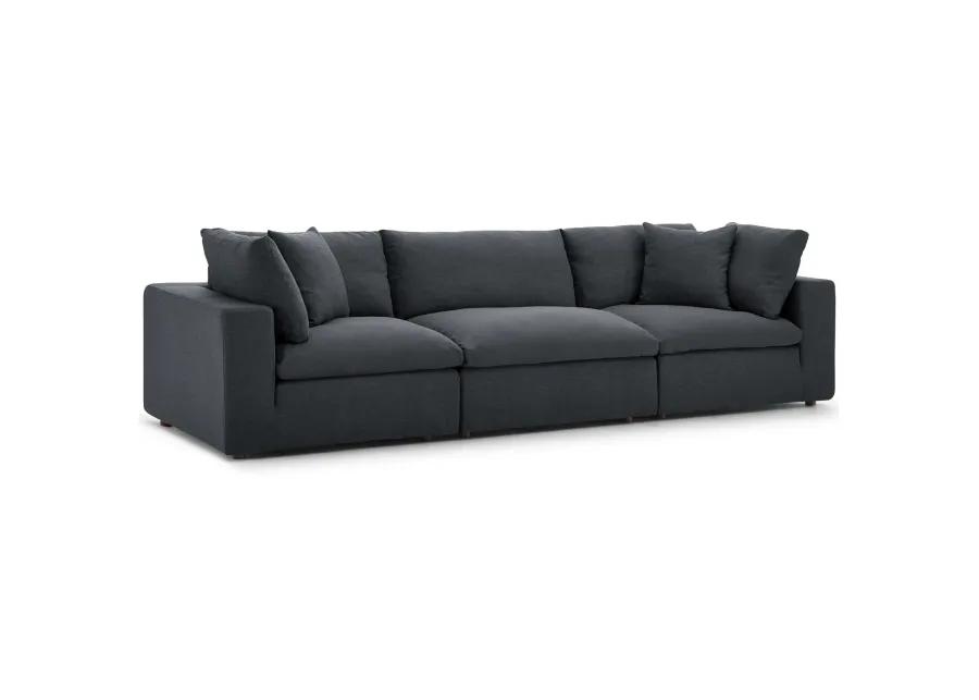 Commix Down Filled Overstuffed 3-Piece Sofa