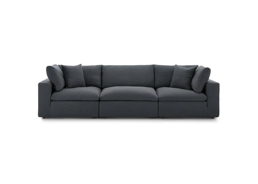 Commix Down Filled Overstuffed 3-Piece Sofa