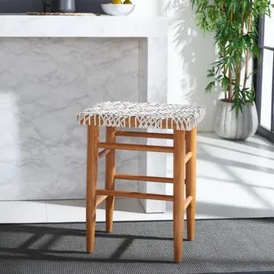 KALEO WOVEN LEATHER COUNTER STOOL