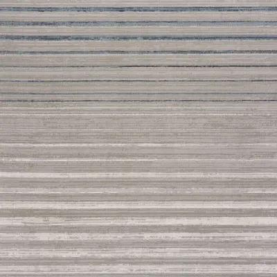 Imagica Neutral Inversed Ocean Striped Contemporary Runner Rug 2'2" x 7'7"