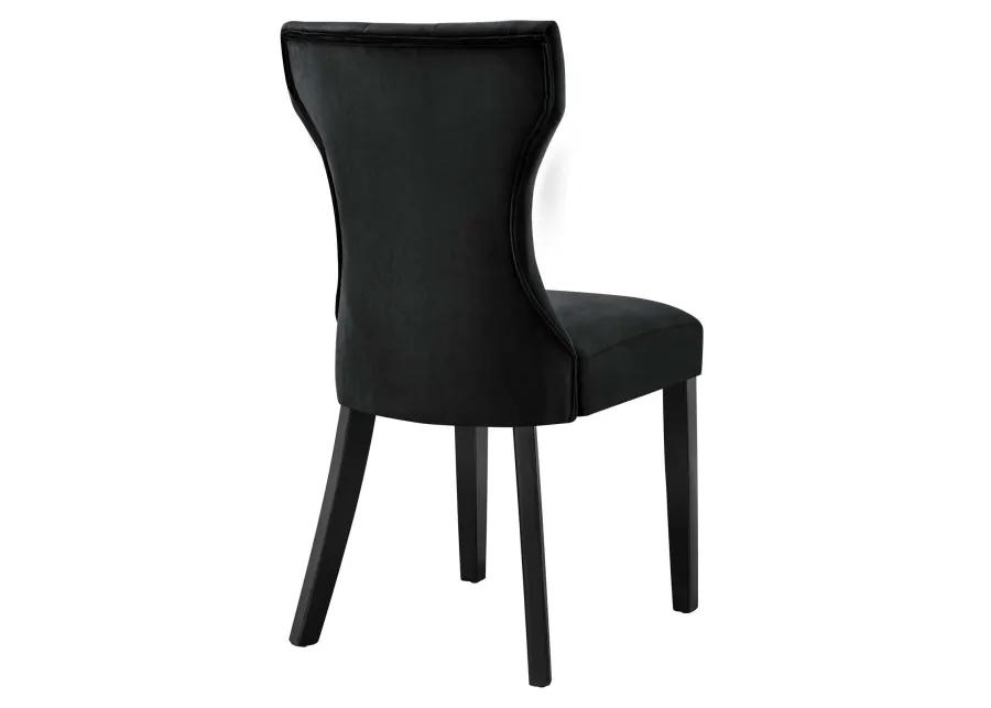 Silhouette Performance Velvet Dining Chairs - Set of 2