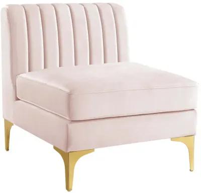 Triumph Channel Tufted Performance Velvet Armless Chair