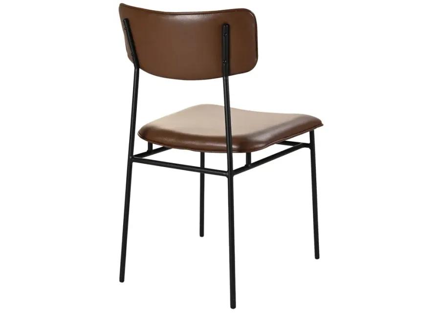 SAILOR DINING CHAIR DARK BROWN-SET OF TWO